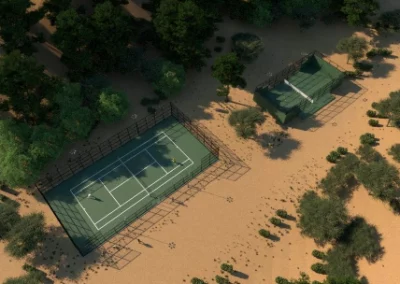 Proyecto de futura pista de tenis